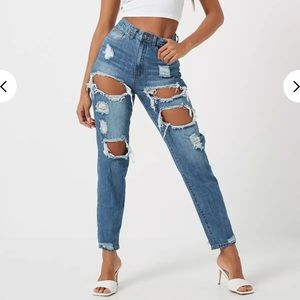 NWT Blue ripped jeans